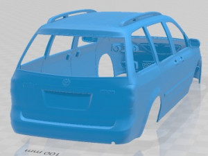Mazda MPV LW 2002 Printable Body Car 3D प्रिंट मॉडल