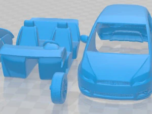 मित्सुबिशी कोल्ट 3 डोर 2008 प्रिंट करने योग्य कार 3D प्रिंट मॉडल