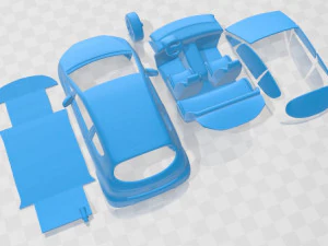 Mitsubishi Colt 3 Door 2008 Printable Car 3D Print Model