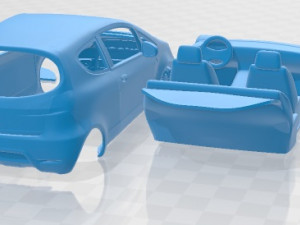 Mitsubishi Colt 3 Door 2008 Printable Car Modelo de Impressão 3D