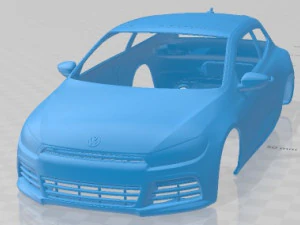 Volkswagen Scirocco R MkIII Type 13 2011 Printable Body Car 3D Print Model