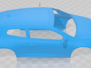 Volkswagen Scirocco R MkIII Type 13 2011 Printable Body Car Modèles 3D en vedette