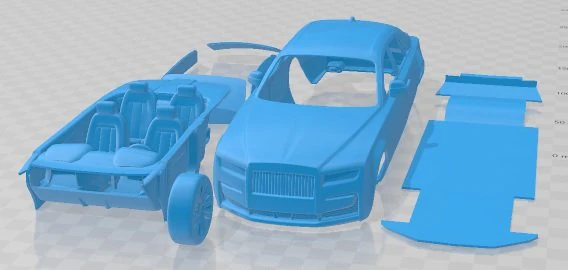 Ghost 2021 Printable Car 3D Print Model .c4d .max .obj .3ds .fbx .stl .blend 