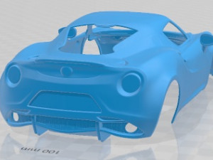 Alfa Romeo 4C Launch Edition Printable Body Car 3D 프린트 모델