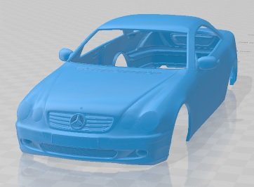 Mercedes Benz CL Class W215 2006 Printable Body Car 3D Print Model .c4d .max .obj .3ds .fbx .stl .blend 