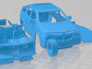 Pontiac Aztek 2005 Printable Car Model Cetak 3D