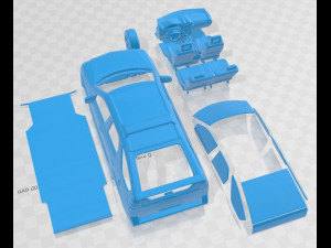 Pontiac Aztek 2005 Printable Car Model Cetak 3D