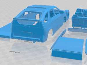 Pontiac Aztek 2005 Printable Car Model Cetak 3D
