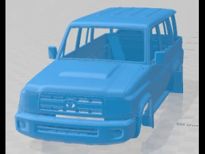 Toyota Land Cruiser J76 2007 Printable Body Car 3D Print Model