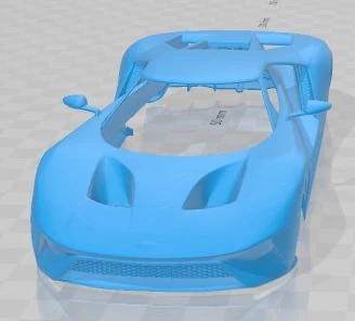 GT 2017 Printable Body Car 3D Print Model .c4d .max .obj .3ds .fbx .stl .blend