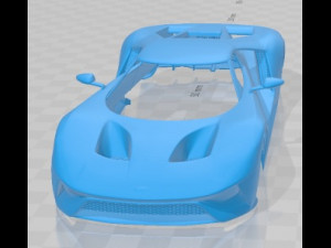 GT 2017 Printable Body Car 3D-printmodel