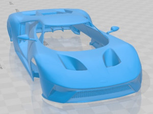 GT 2017 Printable Body Car 3D प्रिंट मॉडल