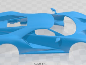 GT 2017 Printable Body Car 3D प्रिंट मॉडल
