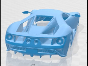 GT 2017 Printable Body Car 3D प्रिंट मॉडल