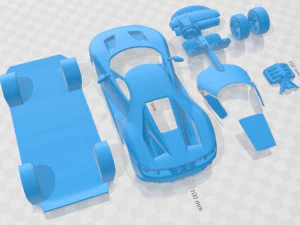 GT 2017 Printable Car 3D Print Model