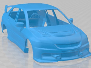 Mitsubishi Lancer Evo 9 Carbon 2007 Printable Body Car 3D Print Model