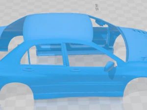 Mitsubishi Lancer Evo 9 Carbon 2007 Printable Body Car 3D Print Model