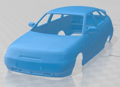 VAZ Lada 2112 1995 Printable Body Car 3D Print Model .c4d .max .obj .3ds .fbx .stl .blend 