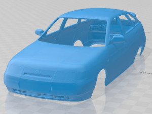 VAZ Lada 2112 1995 Printable Body Car 3D प्रिंट मॉडल