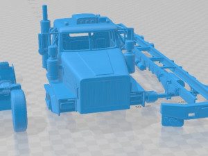 Western Star 4900 SB Day Cab 2008 Printable Truck 3D Print Model