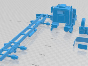 Western Star 4900 SB Day Cab 2008 Printable Truck 3D Print Model