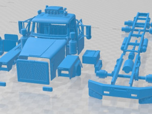 Western Star 4900 SB Day Cab 2008 Printable Truck Modèles 3D en vedette