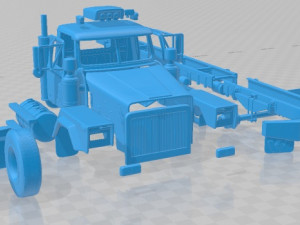 Western Star 4900 SB Day Cab 2008 Printable Truck 3D 프린트 모델