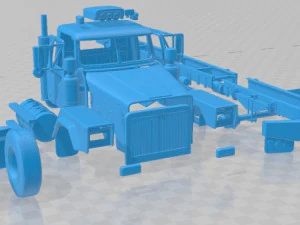 Western Star 4900 SB Day Cab 2008 Printable Truck 3D Print Model