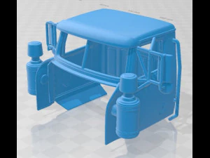 Western Star 4900 SB Day Cab 2008 Printable Truck 3D Print Model