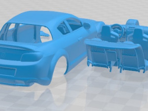 Mazda RX-8 2008 Printable Car Modello di stampa 3D