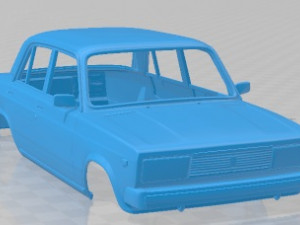 VAZ Lada 2105 1997 Printable Body Car 3Dプリントモデル
