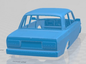 VAZ Lada 2105 1997 Printable Body Car 3Dプリントモデル