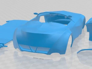 GINA 2008 Printable Car 3D Print Model