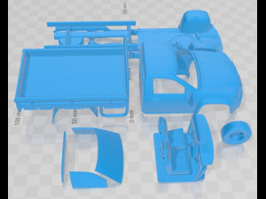 Holden Colorado LX Single Cab Alloy Tray 2008 Printable Car 3D 프린트 모델