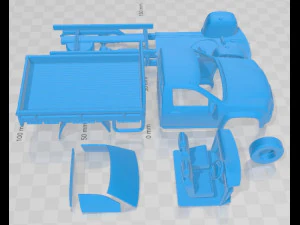 Holden Colorado LX Single Cab Alloy Tray 2008 Printable Car 3D Print Model