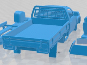 Holden Colorado LX Single Cab Alloy Tray 2008 Printable Car 3D 프린트 모델