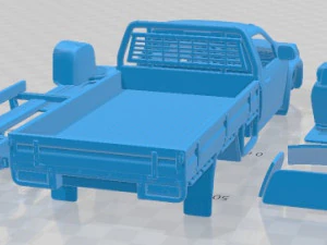 Holden Colorado LX Single Cab Alloy Tray 2008 Printable Car 3D Print Model
