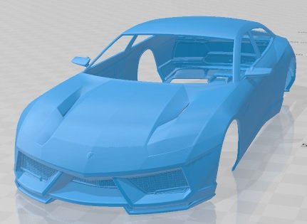 Estoque 2008 Printable Body Car 3D Print Model .c4d .max .obj .3ds .fbx .stl .blend