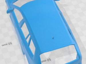 Saab 9-3 Sport Combi 2008 Printable Body Car 3D-Druckmodell
