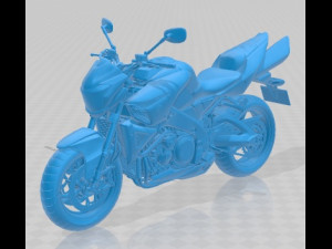Suzuki King B 2008 Printable Motorbike 3Dプリントモデル