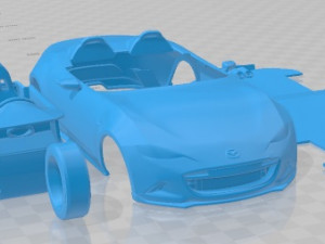 Mazda MX-5 Spyder 2015 Printable Car Modello di stampa 3D