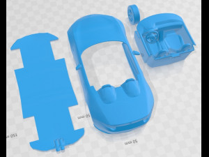 Mazda MX-5 Spyder 2015 Printable Car Modello di stampa 3D