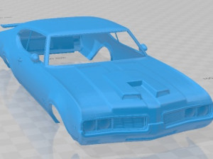 Oldsmobile Hurst Olds 442 1969 Printable Body Car 3Dプリントモデル