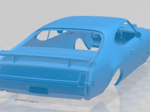 Oldsmobile Hurst Olds 442 1969 Printable Body Car 3Dプリントモデル