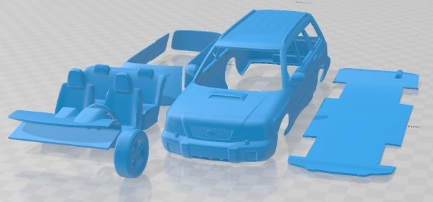 Subaru Forester S-Turbo 2000 Printable Car Modelo de impresión 3D .c4d .max .obj .3ds .fbx .stl .blend 