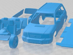 Subaru Forester S-Turbo 2000 Printable Car Model Cetak 3D