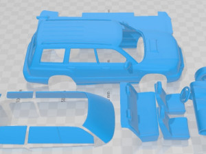 Subaru Forester S-Turbo 2000 Printable Car Modelo de impresión 3D