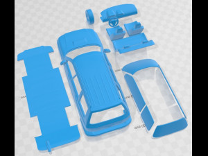 Subaru Forester S-Turbo 2000 Printable Car Modelo de impresión 3D