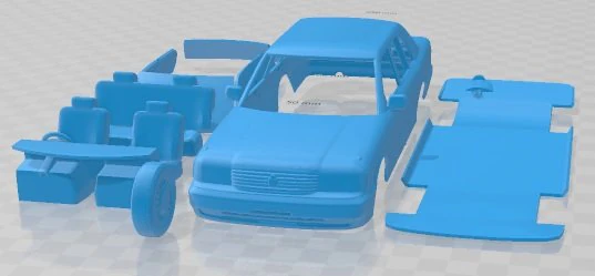 Toyota Crown S130 1991 Printable Car 3D Print Model .c4d .max .obj .3ds .fbx .stl .blend