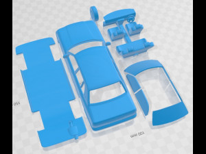 Toyota Crown S130 1991 Printable Car Modelo de Impressão 3D